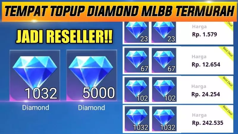 Berlimpah Diamond, Ternyata Begini Cara Top Up ML Murah dengan Pulsa